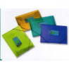 CARPETA GOMAS SOLAPAS A-4 FOLDER PLAST. TRASNP. 612 VERDE LIMA ^