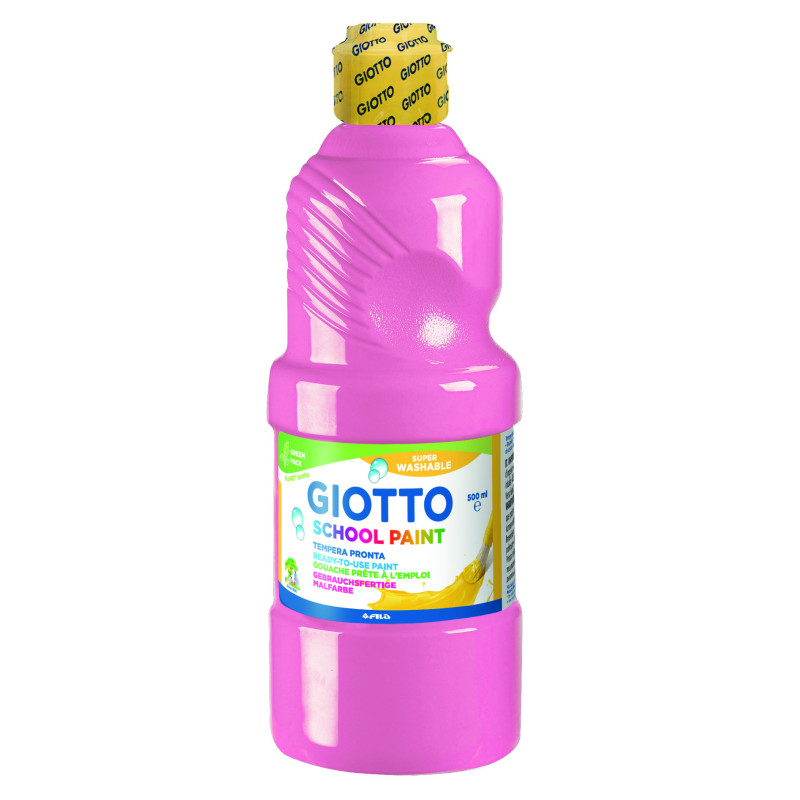 TEMPERA LAVABLE ROSA 500 ML GIOTTO