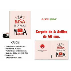 CARPEBLOC DEC 4A 40 FOLIO ALEX BOG LA RISA ES LA MEJOR MEDICINA KR-081