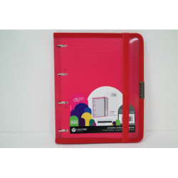 CARPEBLOC DEC RINGBOOK 4A A5 C/RECAMBIO CARCHIVO DUNE ROJO(ROSA) 12377553