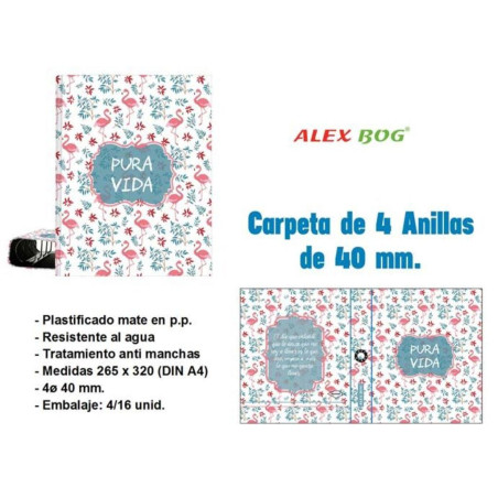 CARPEBLOC DEC 4A 40 FOLIO ALEX BOG FLAMENCOS KR-856