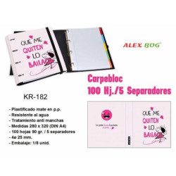 CARPEBLOC DEC RINGBOOK 4A A4 C/RECAMBIO ALEX BOG QUE ME QUITEN LO BAILAO KR-182