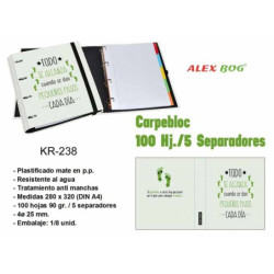 CARPEBLOC DEC RINGBOOK 4A A4 C/RECAMBIO ALEX BOG TODO SE ALCANZA KR-238