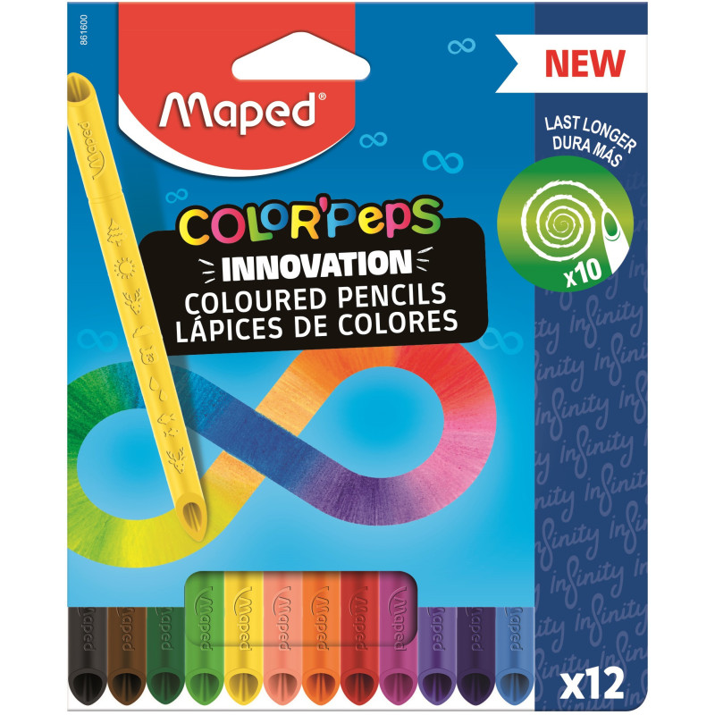 LAPICEROS COLOR INFINITY CJ. 12 UDS MAPED