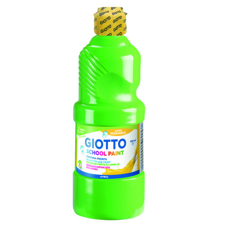 TEMPERA LAVABLE VERDE CINABRIO 500 ML GIOTTO