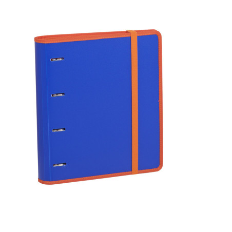 CARPEBLOC DEC RINGBOOK 4A A4 C/RECAMBIO CARCHIVO CONTRAST AZUL/NARANJA 12387450 ^