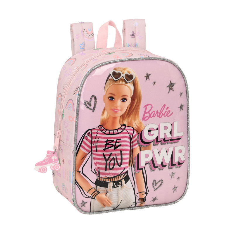 MOCHILA GUARDERIA ADAPTABLE BARBIE "SWEET" 612210232 27*22 SAFTA22