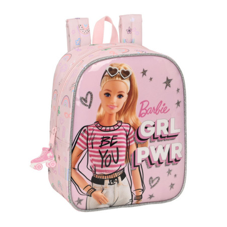 MOCHILA GUARDERIA ADAPTABLE BARBIE "SWEET" 612210232 27*22 SAFTA22