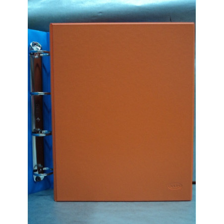 CARPETA PLAST. 4A 40MM FL REDONDA SARO NARANJA 2424/G ^