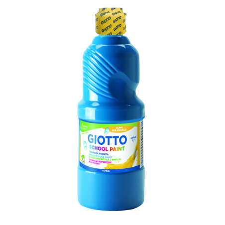 TEMPERA LAVABLE AZUL CYAN 500 ML GIOTTO