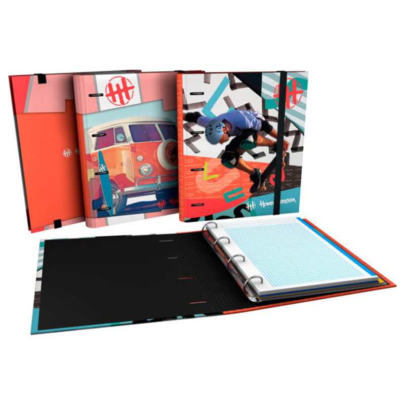 CARPETA DEC RINGBOOK 4A GRAFOPLAS17 HANS TIESSEN C/RECAMBIO COMPLETO SKATE 88101917