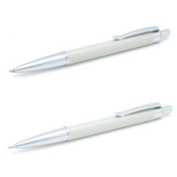 JUEGO BOLIGRAFO PORTAMINAS INOXCROM BEAT PERLA C/ESTUCHE 40154017