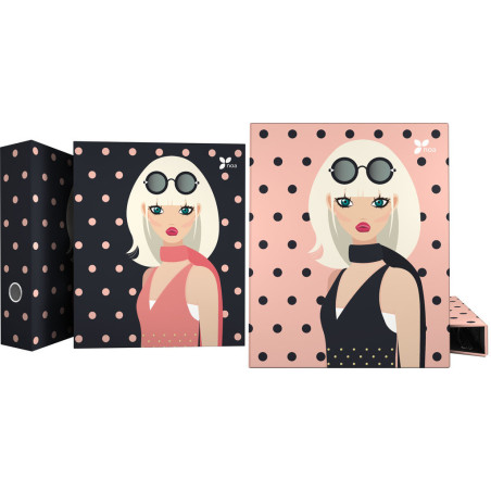 JUEGO BOLIGRAFO PORTAMINAS INOXCROM TOUCH ROJO C/ESTUCHE 40154003