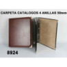 CARPETA CATALOGO WG FL 4A 40MM POLIPIEL MARRON 89241 ^
