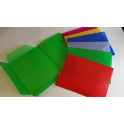 CARPETA GOMAS SOLAPAS FOLIO PP TRANSPARENTE COLOR FUCSIA SARO 921 (15) UNIDAD
