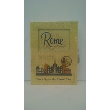 DIARIO LEBER 13*17,5 100H SERIE LUGARES C/CAJA CANDADO ROMA 10.463-03