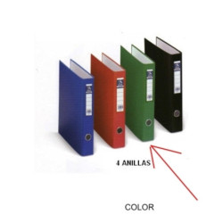 CARPETA 4A 25MM FL PLAST. NATURAL DOHE VERDE 9667 ^