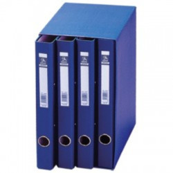 MODULO 4 CARPETAS 2 ANILLAS 25MM DOHE AZUL 09451