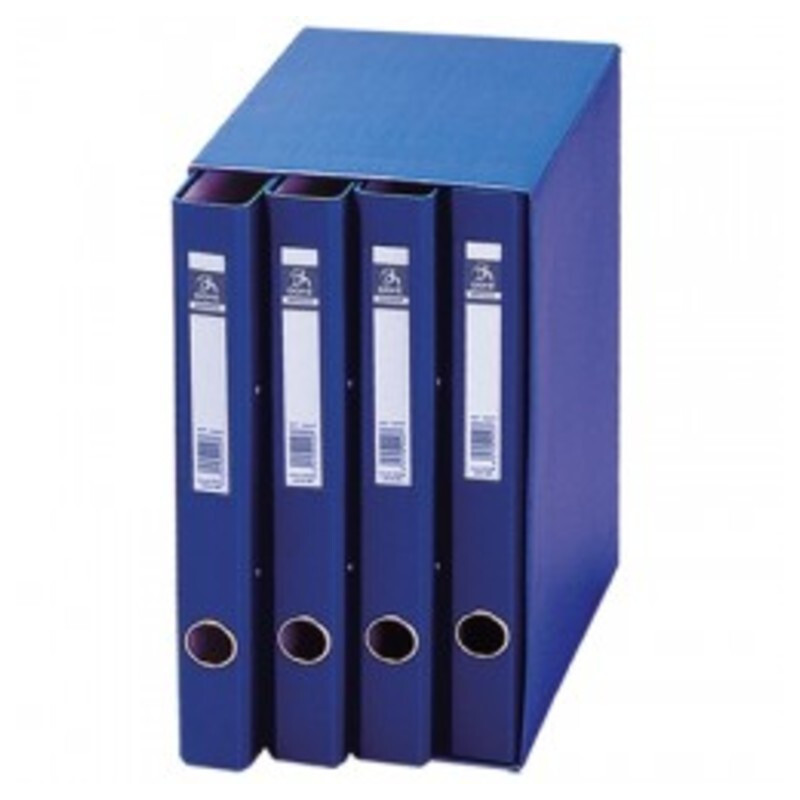MODULO 4 CARPETAS 2 ANILLAS 25MM DOHE AZUL 09451