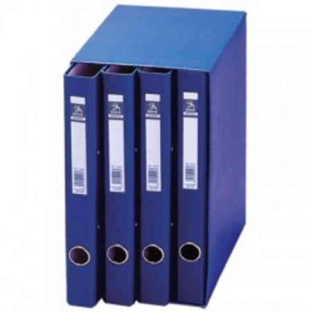 MODULO 4 CARPETAS 2 ANILLAS 25MM DOHE AZUL 09451