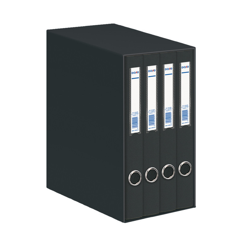 MODULO 4 CARPETAS 2 ANILLAS 25MM DOHE NEGRO