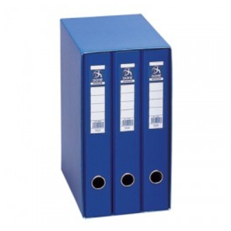 MODULO 3 CARPETAS 2 ANILLAS 40MM DOHE AZUL