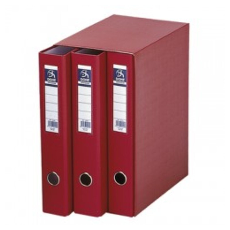 MODULO 3 CARPETAS 2 ANILLAS 40MM DOHE ROJO