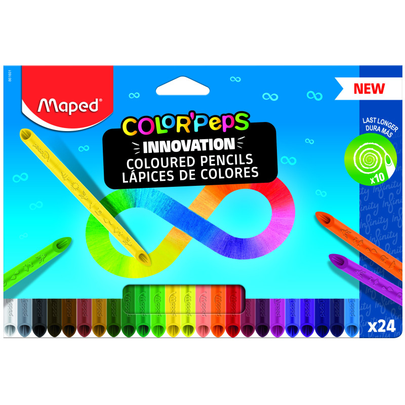 LAPICEROS COLOR INFINITY CJ. 24u. MAPED