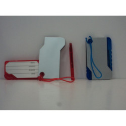 ETIQUETA PARA EQUIPAJE VIAJE RIGIDA C/BOLI IBERPLAS 1014YEQ ^