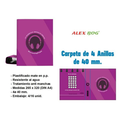 CARPEBLOC DEC 4A 40 FOLIO ALEX BOG CONNECTING PEOPLE KR-852