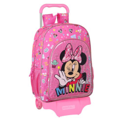 MOCHILA 180+CARRO 905 MINNIE MOUSE "LUCKY" 612212160 42*33 SAFTA22