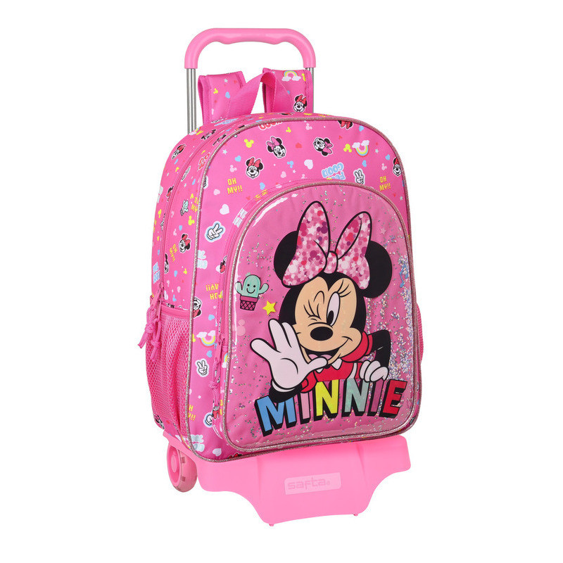 MOCHILA 180+CARRO 905 MINNIE MOUSE "LUCKY" 612212160 42*33 SAFTA22
