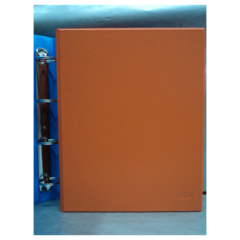CARPETA PLAST. 4A 40MM FL REDONDA SARO NARANJA 2424/G ^