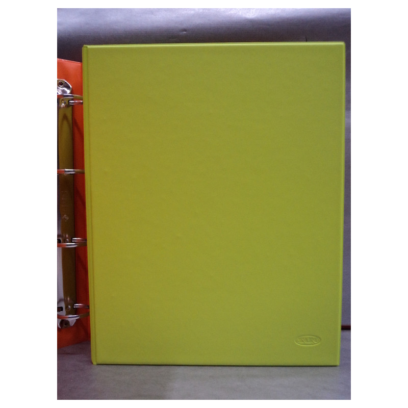 CARPETA PLAST. 4A 40MM FL REDONDA SARO PISTACHO 2424/G ^