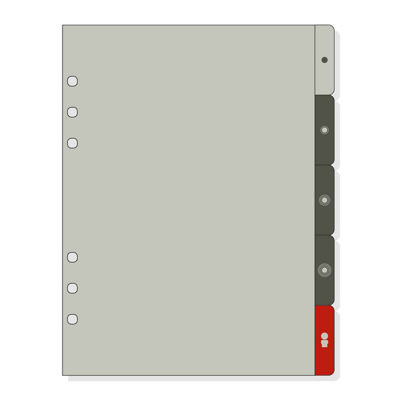 AGENDA RECAMBIO FINOCAM OPEN 1000 SEPARADORES 6U R1063