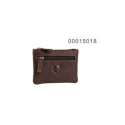 MONEDERO MATTIES HORIZONTAL DOBLE MARRON 15018
