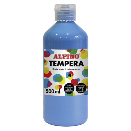 TEMPERA LIQUIDA 500 ML AZUL CYAN ALPINO