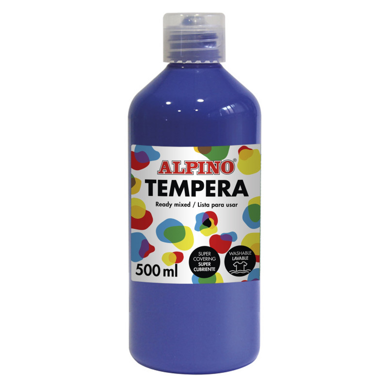 TEMPERA LIQUIDA 500 ML AZUL ULTRAMAR ALPINO