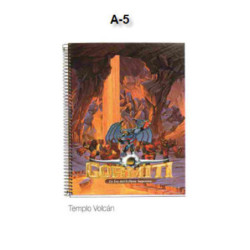 CUADERNO EUROPEAN DEC A-5 MR 11 GORMITI TEMPLO VOLCAN 100H 42815 ^