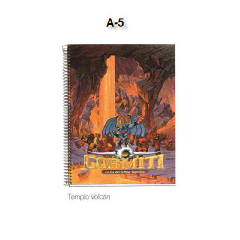 CUADERNO EUROPEAN DEC A-5 MR 11 GORMITI TEMPLO VOLCAN 100H 42815 ^