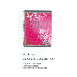 CUADERNO EUROPEAN A-4 SENFORT 13 REPLAY GIRLS 120H 81103 ^