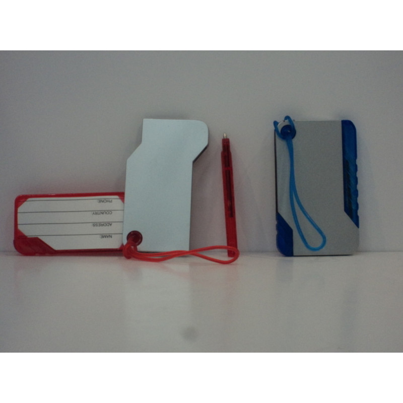 ETIQUETA PARA EQUIPAJE VIAJE RIGIDA C/BOLI IBERPLAS 1014YEQ ^