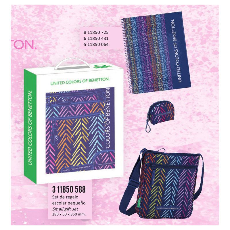 SET DE REGALO PEQUEÑO  BENETTON "SPINA" 35*28 311850588 SAFTA18
