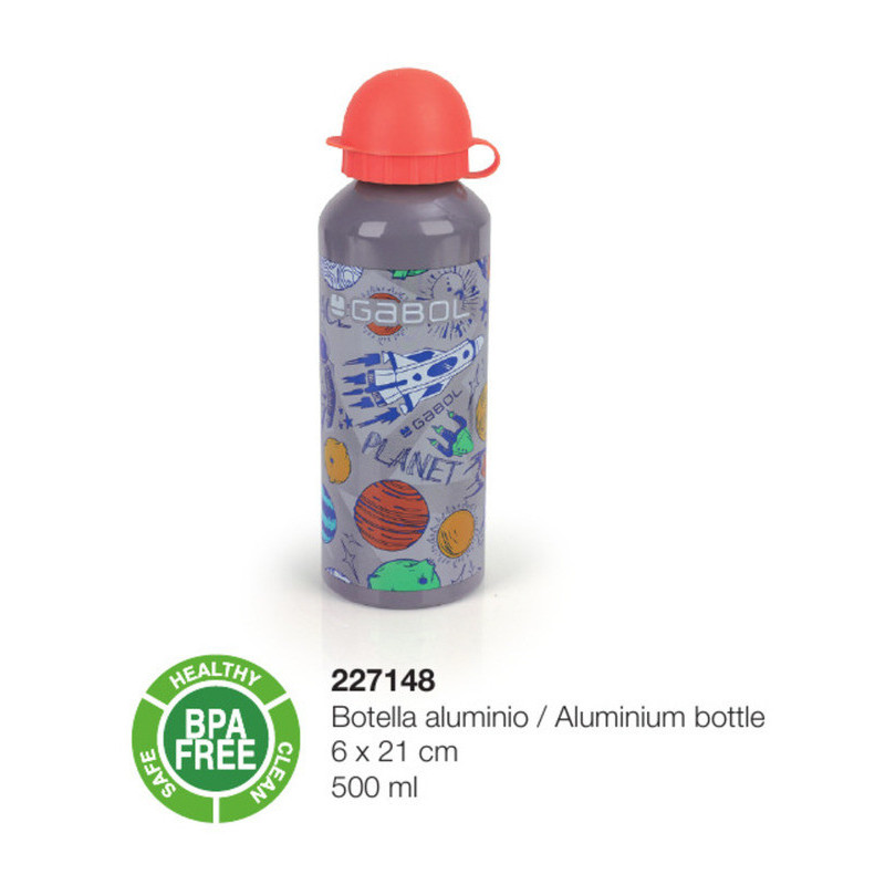 BOTELLA ALUMINIO GABOL20 PLANET BOY 227148
