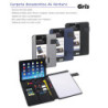 CARPETA CONGRESO FOLIO C/SOPORTE TABLET CARCHIVO TELA VENTURE GRIS 23010007