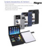 CARPETA CONGRESO FOLIO C/SOPORTE TABLET CARCHIVO TELA VENTURE NEGRO 23010008