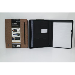 CARPETA CONGRESO CARCHIVO FL CREMALLERA TELA VENTURE MARRON 24210029 ^