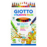 LAPICEROS COLOR GIOTTO STILNOVO MAXI EST. 12 UND. FILA