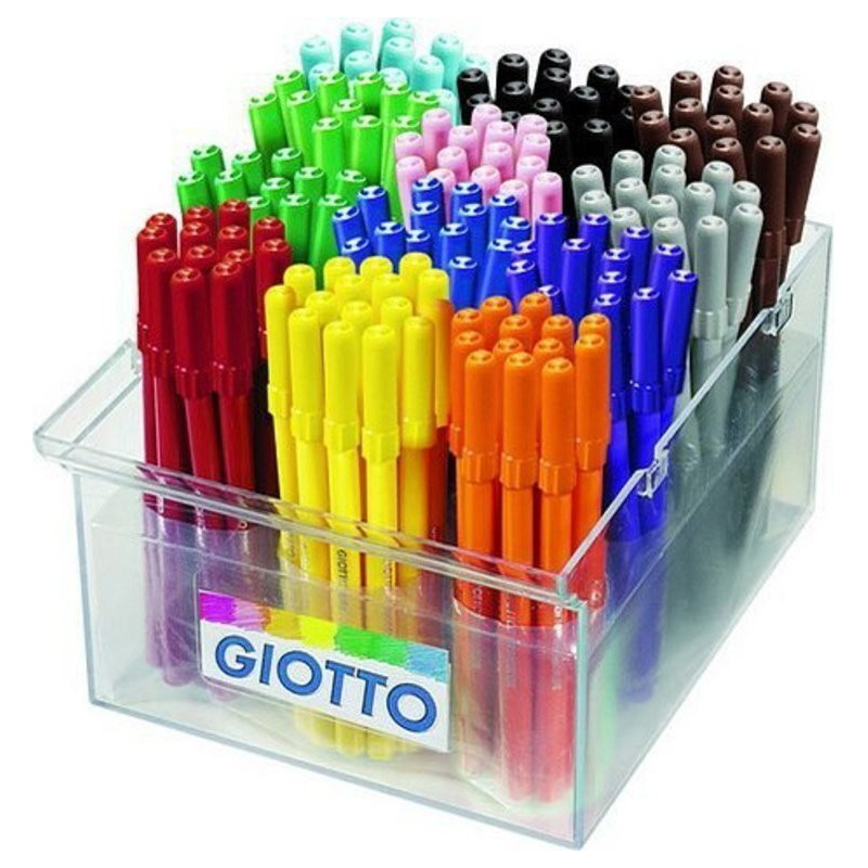 ROTULADOR GIOTTO TURBO COLOR FILA 12 COLORES BOTE 144U SCHOOLPACK 52380000