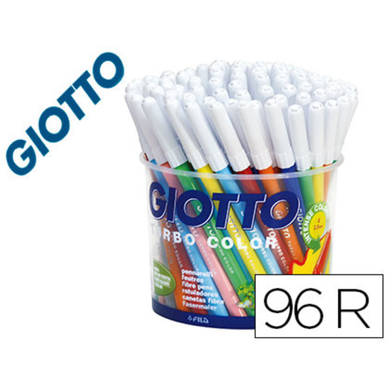 ROTULADOR GIOTTO TURBO COLOR FILA 12 COLORES BOTE 96U